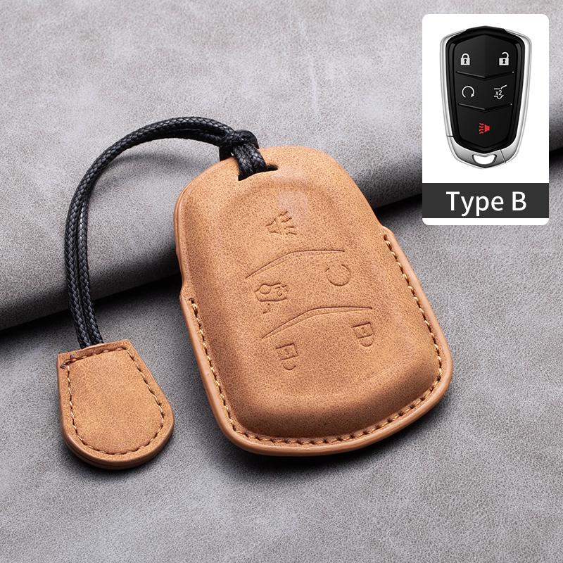 Новый чехол-накладка из овчины для автомобильного ключа-пульта для Cadillac ATS-L XTS XT5 CTS CT6 ATS 28T SRX Escalade 2015 Аксессуары для стайлинга