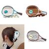 Creative Tennis Racket Hair Clip Non Slip Grip Sports Theme Hair Accessory For Women Girls Daily Use