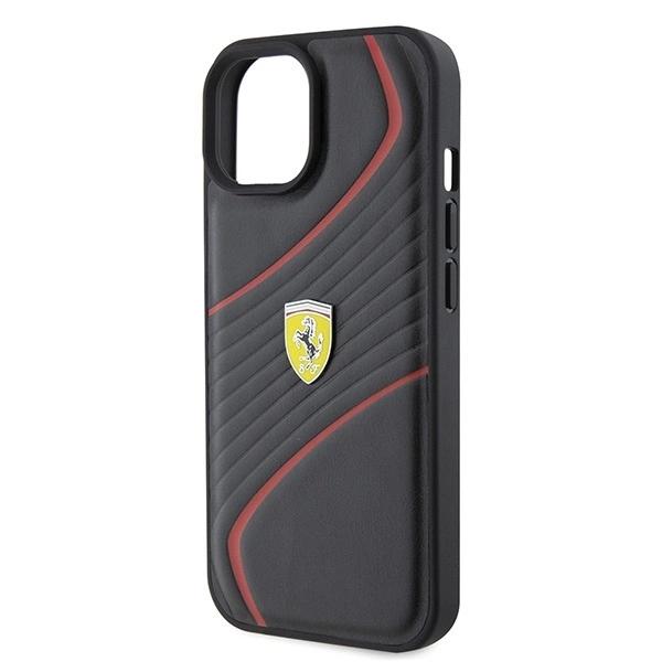Ferrari Fehcp15Sptwk Iphone 15 6.1 Black/Black Hardcase Twist Metal Logo