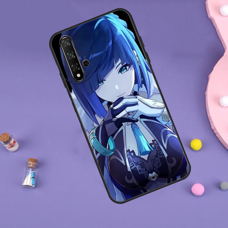 Genshin Impact Yelan Funda For Huawei Nova Y91 Y90 Y70 Y60 Y61 9 10 SE 11i 8i 7i 3i 5T P30 P40 Lite P60 Pro Case