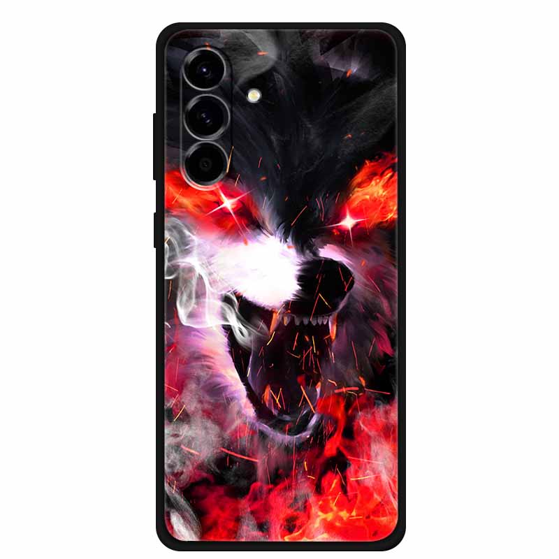 For Samsung Galaxy S25 FE 5G Case Soft Silicone TPU Black Phone Cover For Galaxy S25 FE 5G Protective Cartoon Bumper Coque S25FE