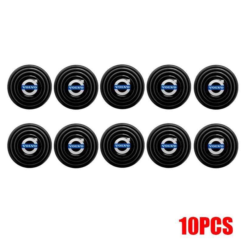 10Pcs For Volvo Car Door Anti-shock Silicone Pad Anti-collision Soundproof Shock For XC60 S60 S80 V60 XC40 C40 S40 Accessories