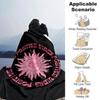 1pc Positive vibes Soft Flannel All Season Throw for Home, Office, Outdoor UseDurable Comfort Soft Warm Throw for Home
