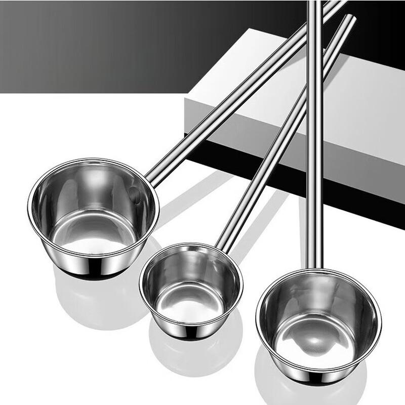 10-Pack 1300ml Stainless Steel Long Handle Water Ladles