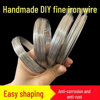 Бытовая проволока из железа для DIY, нержавеющая, для формирования садовых цветов и глиняной скульптуры, плетение кроличьих ушей и листьев.