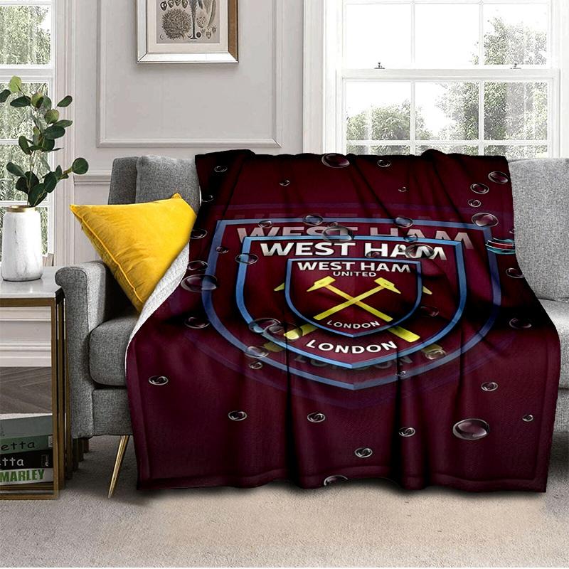West Football Printed Throws Blanket Soft Flannel Blankets for Couch Bed Gifts for Men Women Picnic blanket Christmas gifts