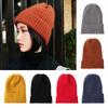 New Fashion Thicken Warm Soft Slouchy Bonnet Wool Knit Beanies Hedging Cap Ski Hat