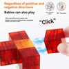Transparent Magnetic Blocks-Build Puzzle Toy, Blocks Build Magnetic Set Kids Sensory Construction For Toddlers Christmas Gift