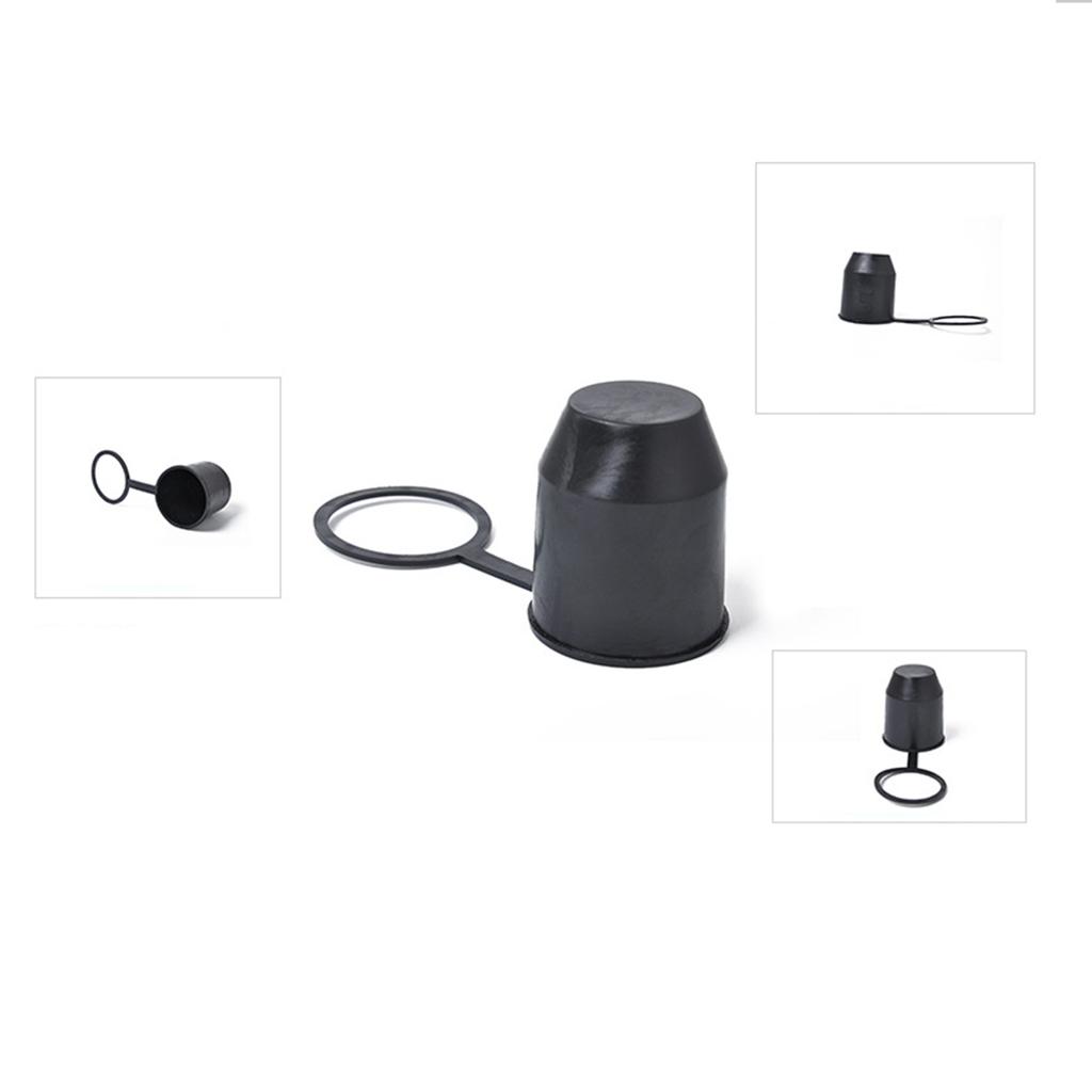 Trailer Hitch Ball Cover, Universal 50mm Auto Plastic Tow Bar Ball Cap, Bumper Damage Protector,