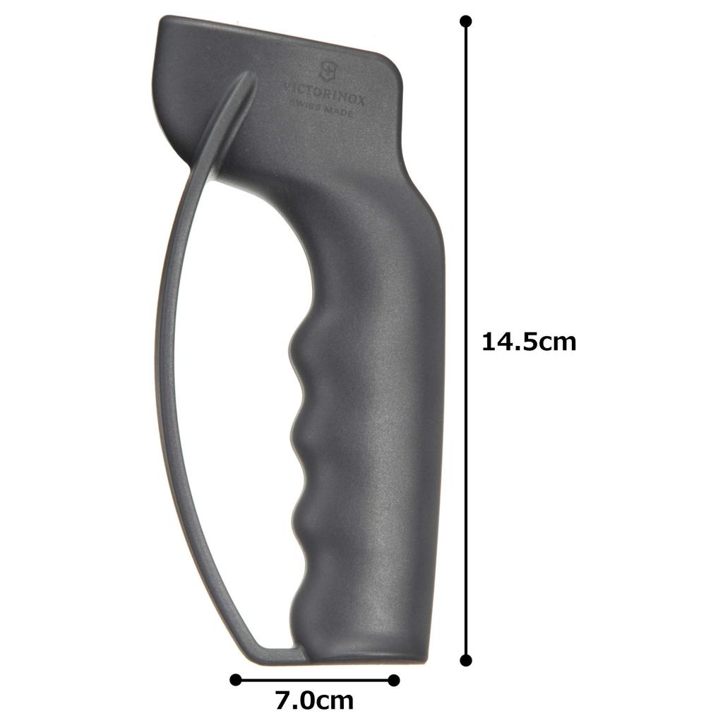 Точилка для ножей VICTORINOX Точилка для ножей, которую можно затачивать до острого края, черно-серая, слайдерного типа 7.8715