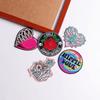 5 Pcs/pack  Fusible Embroidery Patch Iron On Patches For Clothing Thermoadhesive Patches For Jackets Jeans Backpack Ironable Sewing Patch