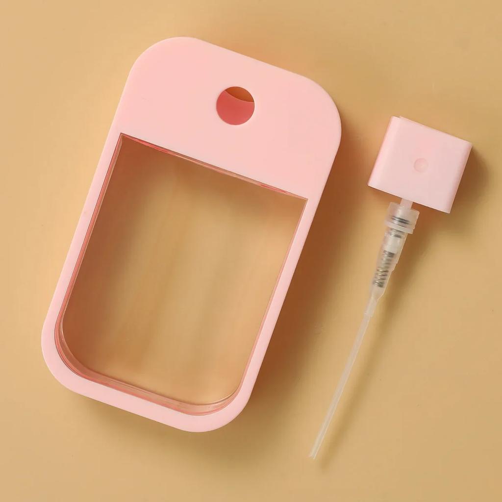 1PC New 45ml Portable Refillable Hand Sanitizer Alcohol Bottles Mini Card Spray Bottle Travel Sub-bottling Cosmetics Press