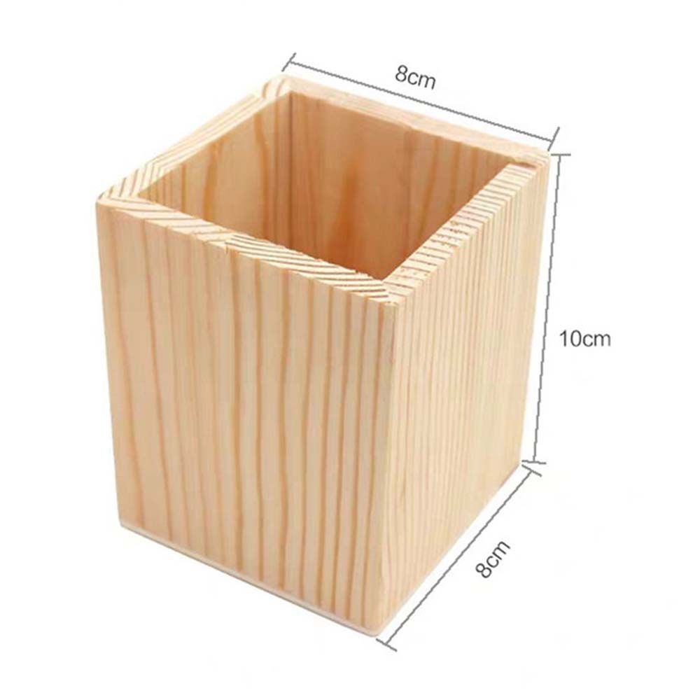 Аксессуары Органайзер для офиса Контейнер для офисных карандашей Держатели для карандашей Ящик для хранения Деревянный держатель для ручек