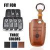 Leather Car Key Case for Ford Fusion Mustang Explorer F150 Edge Mondeo Focus Mk4 2019 2020 2021 Covers Accessories Car-Styling