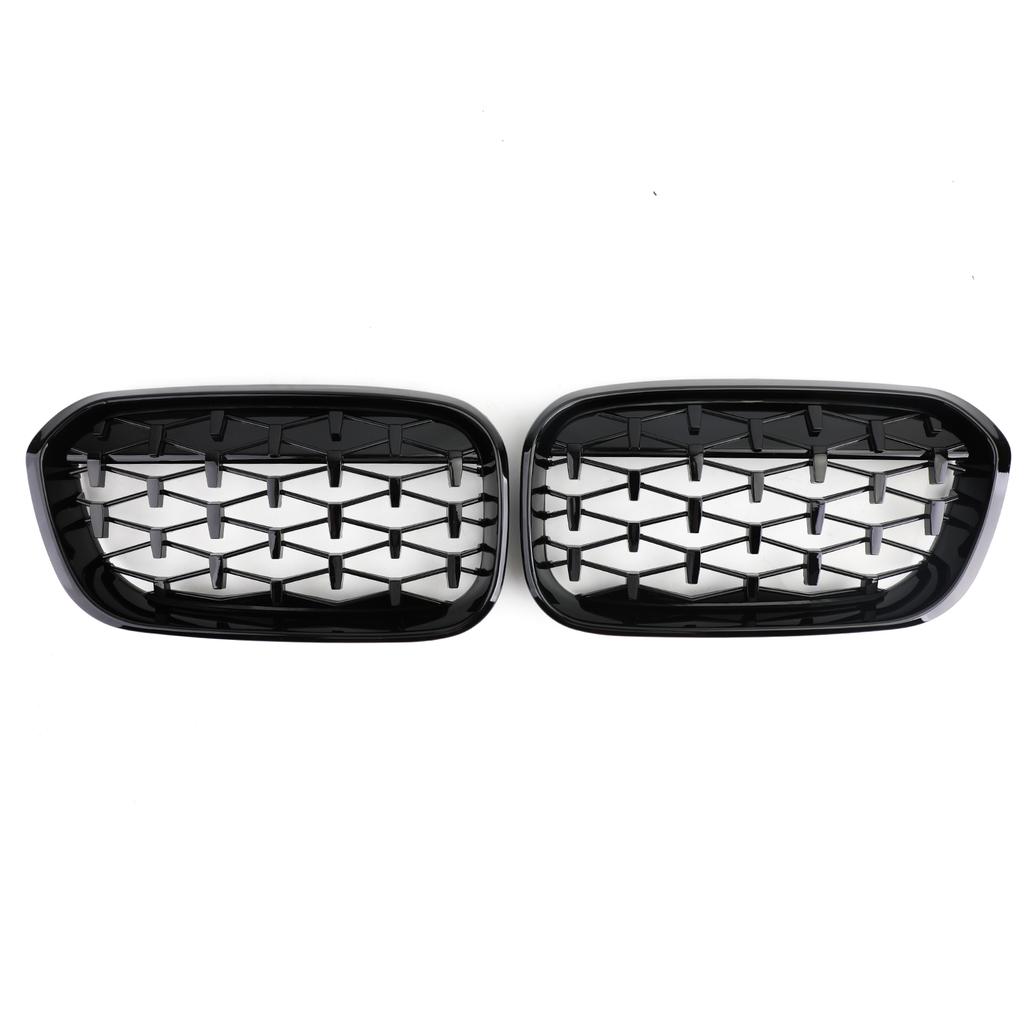 Areyourshop Meteor Black Front Kidney Grille For BMW 2015-2017 1 Series F20/F21