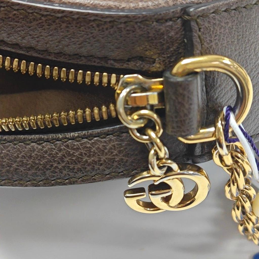 [Pre-Owned] Gucci Ophidia GG Mini Round Bag 'Beige' - Very Good #RC35TA