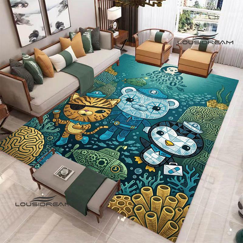 3D The-Octonauts cartoon printed carpet Living room bedroom non-slip carpets Yoga mat Outdoor carpet kawaii rug birthday gift