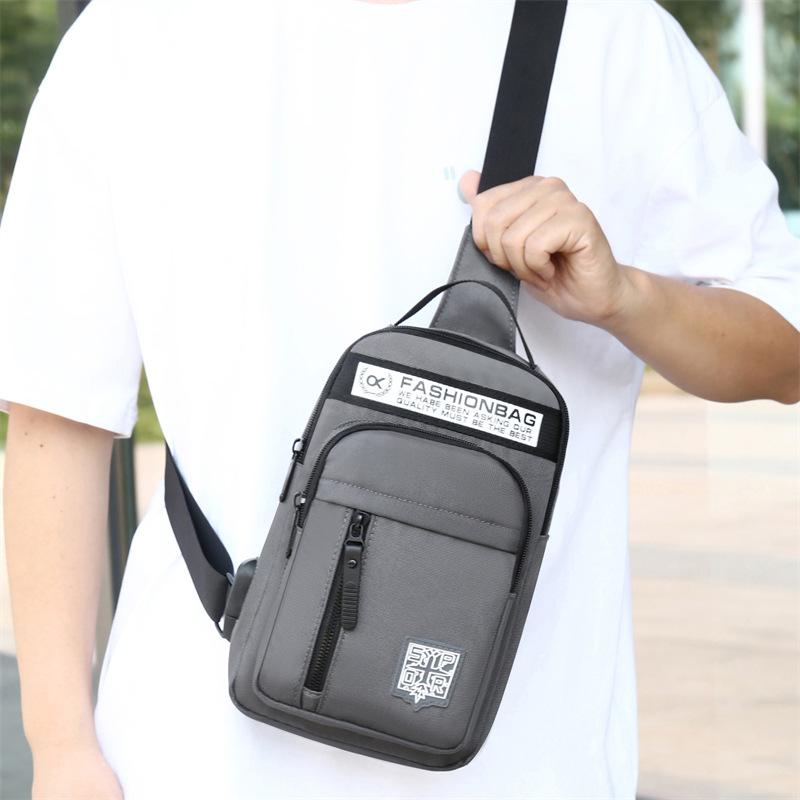 Мужская нагрудная сумка, новая, высокого класса, одноплечевая, повседневная, модная, из ткани Оксфорд, нагрудная сумка, легкий рюкзак для занятий спортом на открытом воздухе