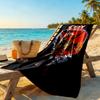 Ozzy Osbourne Dragon Artwork Customizable Name Beach Towel Soft Durable Quick-Dry Portable for SwimmingBeachCamping Travel Beach AccessoriesGym