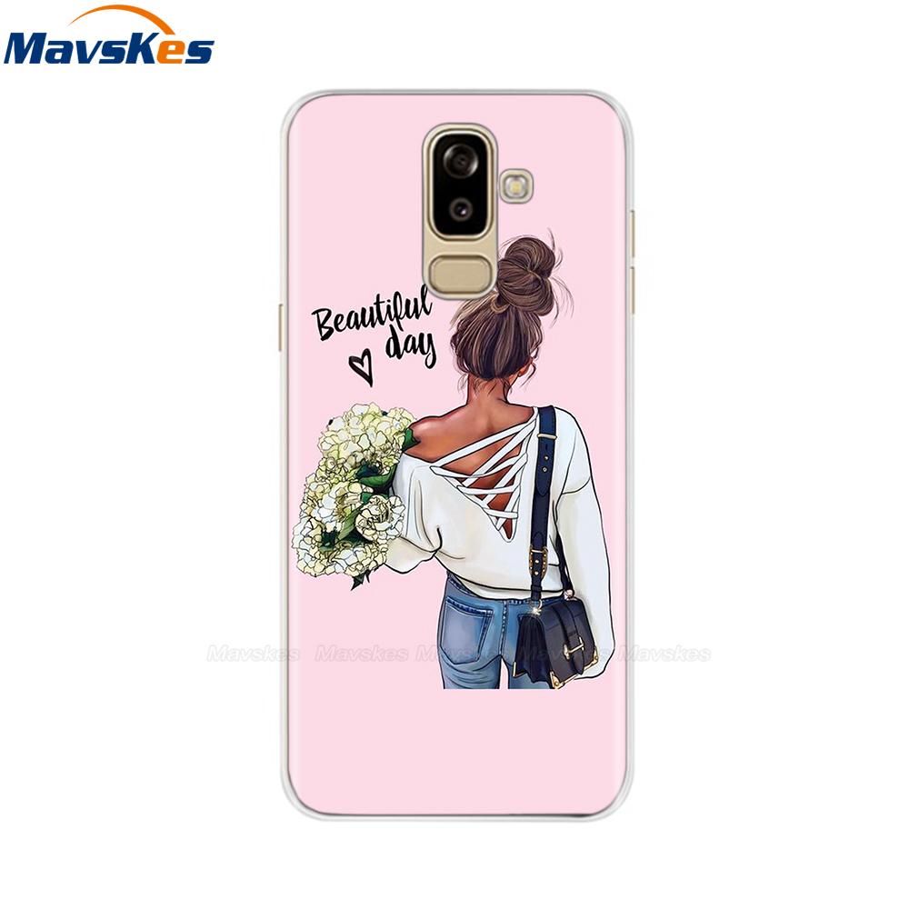 Для Samsung Galaxy J8 2018 Чехол j810 j810f sm-j810f Силиконовый Funda Задняя крышка Мягкий чехол из ТПУ Для Samsung Galaxy J8 2018 J 8 Чехол