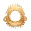 Gold Plated 'Cleopatra' Ring (Sun) - 22 Mm