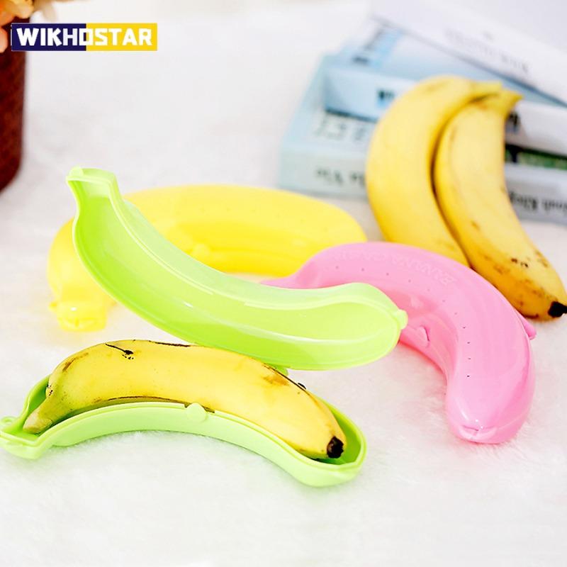 Banana Container Box for Outdoor Travel Cute Case Protector Container Trip Lunch Fruit Storage Holder