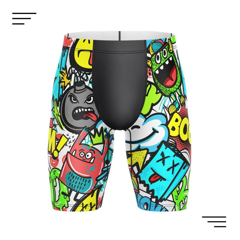 Mens Digital Print Swim Trunks Quick-Dry Board Shorts Pool Beach Water Sports
