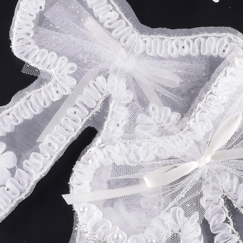 Банты Нашивки Кружевные Банты Декоративные Нашивки Банты Пришивные Аппликации Бантики Вышитые Нашивки для Одежды Брошь Заколка для Волос