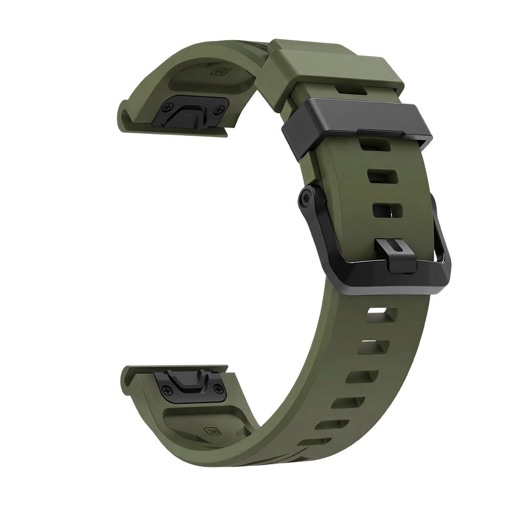 QuickFit 22 26 мм для Garmin Fenix 8 47 мм/51 мм 7x 7pro Водонепроницаемый, устойчивый к поту Силиконовый Ремешок для часов для Garmin Fenix 6X Tactix 76