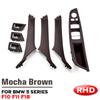 MLKQ6 RHD Right Driver Car Interior Door Handle Armrest Panel Pull Trim Cover Set For BMW 5 Series F10 F11 520i 523i 525i 528i 530i