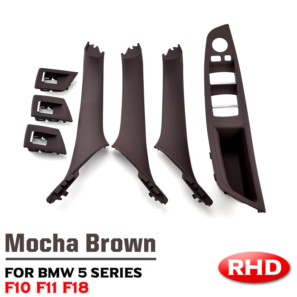 MLKQ6 RHD Right Driver Car Interior Door Handle Armrest Panel Pull Trim Cover Set For BMW 5 Series F10 F11 520i 523i 525i 528i 530i