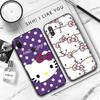 Черный чехол JZ23 Hello Kitty для OPPO Reno 8 6 5 4 Pro Plus Find X3 A17 A3 A31 A38 A40 A53 A54 A55 A74 A76 A78 A77 A80 A94 A95 A96 Lite