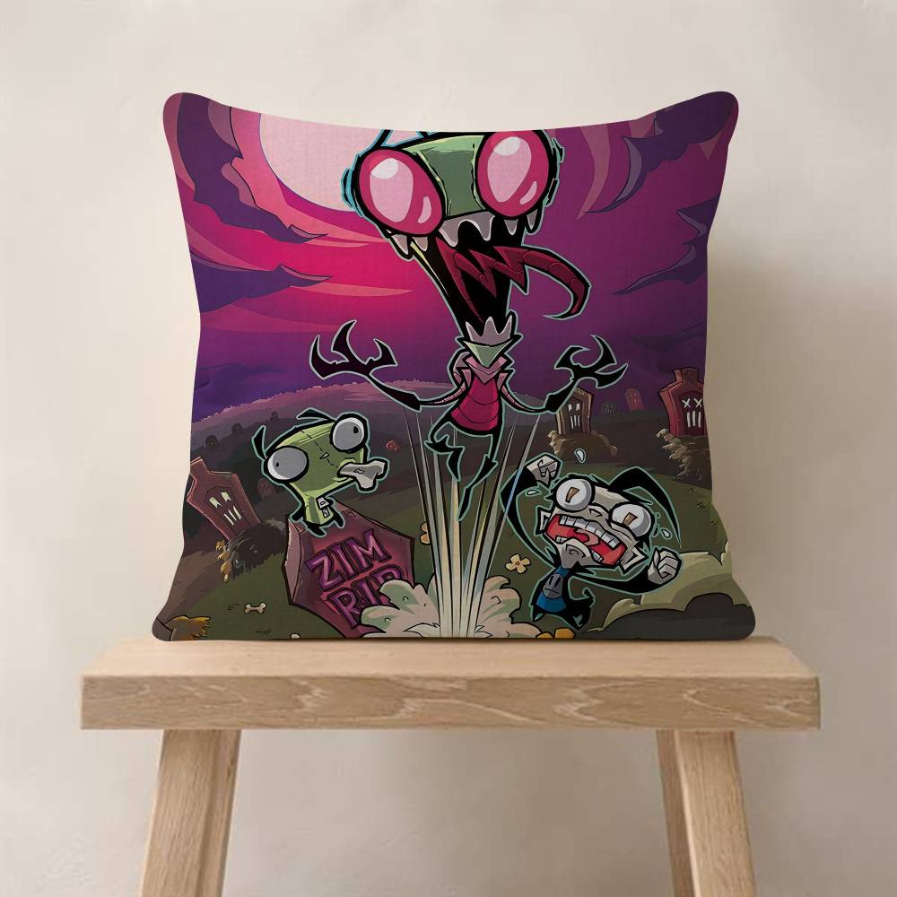 Invader ZIM Мультяшный Фильм Наволочка Мультяшный Подарок Чехол на Подушку Спальня Дом Диван Стул Сиденье Декор Наволочка