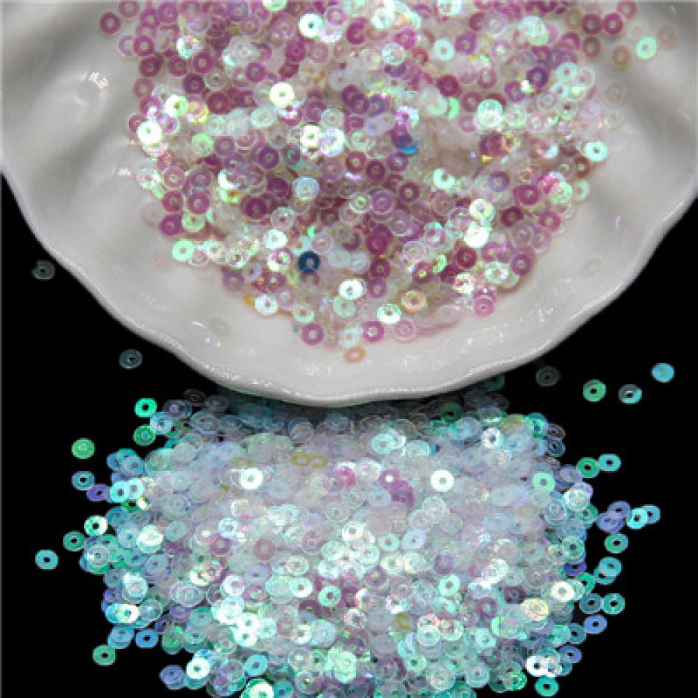 3mm 4mm 5mm 6mm Sequin Flat Round Loose Sequins Crafts Paillette Sewing Clothes Decoration DIY Accessory Lentejuelas Para Coser