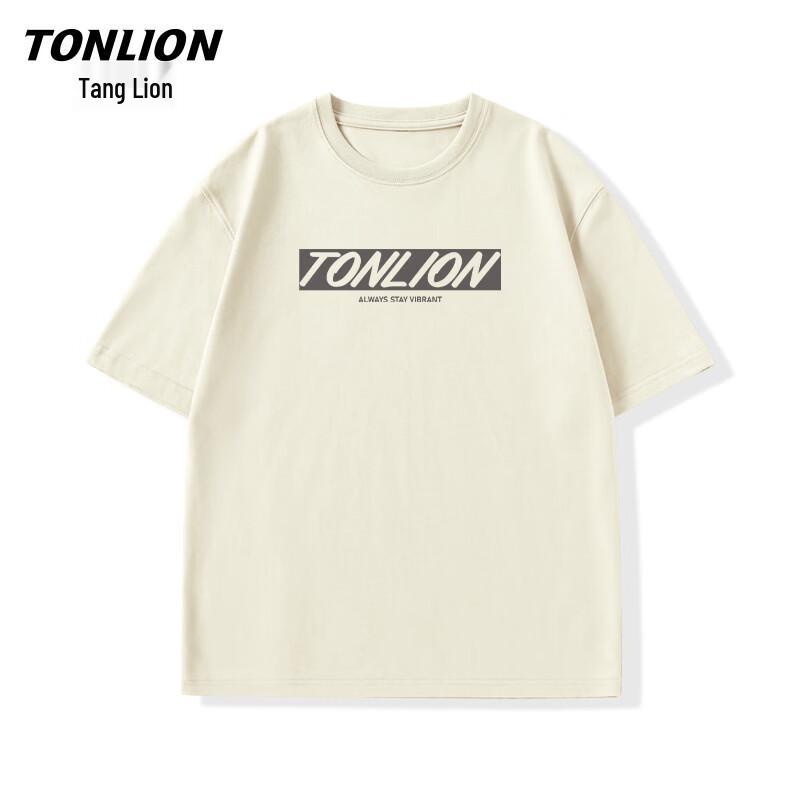 Унисекс хлопковая футболка TonLion с круглым вырезом