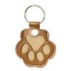 Pet Hair Storage Keychain Faux Leather Paw Shape Fillable Pendant Keychain with Keyring Pet Memorial Keychain Keepsake Gift for Dog Cat Lovers