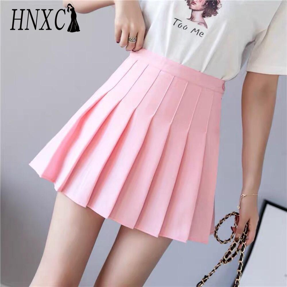 HNXC Женская Мода Повседневная Однотонная С Принтом Летняя Весенняя Юбка