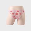 Sex Lace Men's Underwear Sexy Lip Print Perspective Comfortable Passion Briefs