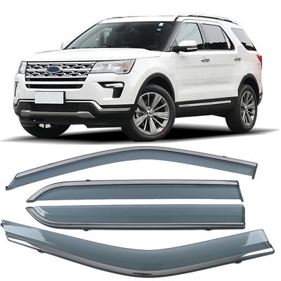 Для Ford Explorer 2013 2014 2015 2016 2017 2018 пластиковый внешний козырек вентиляционные шторы оконный солнцезащитный дефлектор от дождя