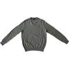 Polo FW23 Solid Logo Вышитый V-образный вырез Пуловер Свитер Мужской свитер Серый 710883124-005
