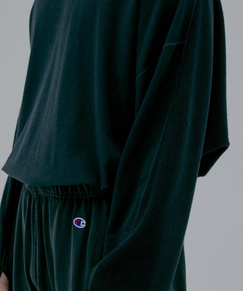 CHAMPION X N.Hollywood Side Terry Sweatpants Off Black