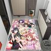 Girl Power Celebration Floor Mat Suitable for Outdoor Dining Room Kitchen Playrooms Anti-slip Rug Anime Office Decor Gift for Festivals