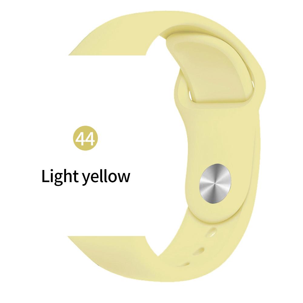 Мягкий спортивный силиконовый ремешок для часов Apple 4 3 2 1 38 мм 42 мм дышащий браслет для Iwatch Series 5 6 SE 40 мм 44 мм ремешок