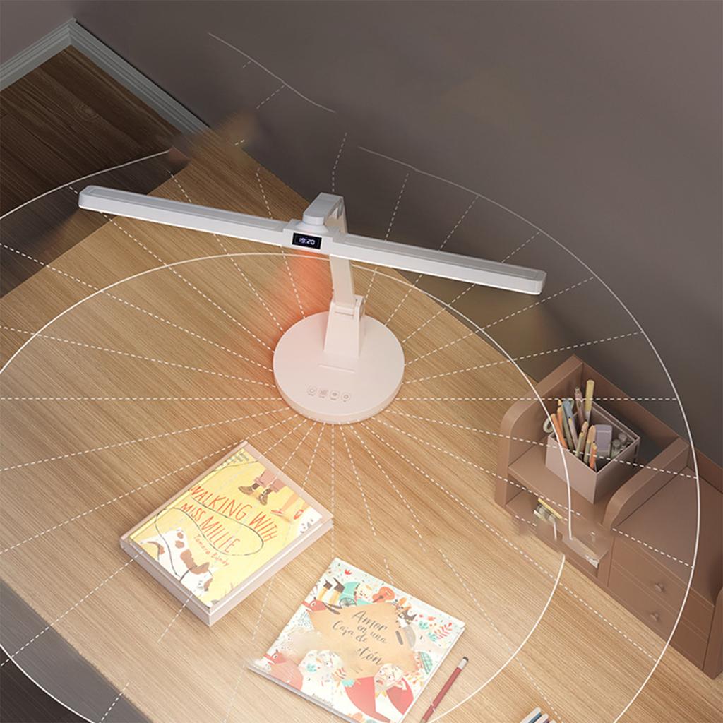 Eye Protection Study Desk Lamp Children's Special LED Rechargeable Dormitory Reading Lamp College Student Bedroom Bedside Lamp Super Bright