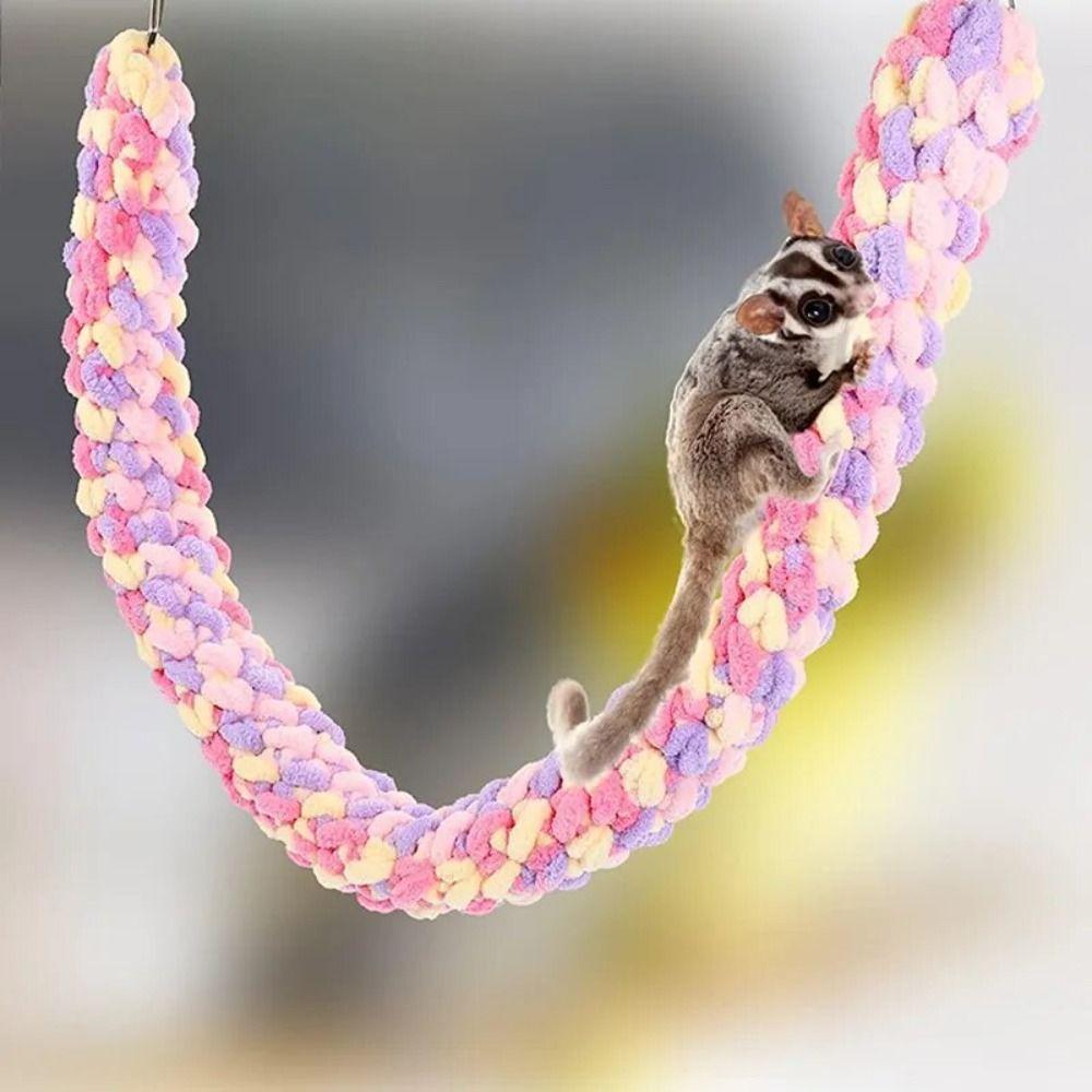Thick Sugar Glider Climbing Rope Soft Hanging Rat Toy Pet Toy Hamster Swing Rope  Small Pets