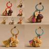 Handmade Rope Sandalwood Keychain Sandalwood Material Fortune Horse Keychain  Festival Decoration