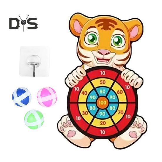 Доска для дартса с животными для детей, безопасный липкий мяч для игр в помещении и на открытом воздухе, игра на координацию и концентрацию, семейная вечеринка, игрушка в подарок