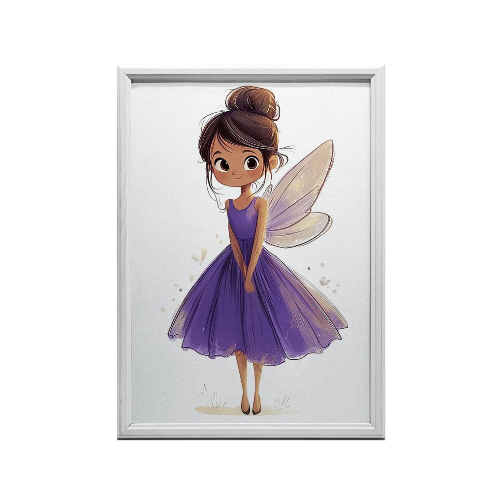 Plakat Urocza Wróżka Plakat Urocza Wróżka, 40X50 Cm, Rama Aluminiowa Czarna, Papier Matowy 230 Gsm