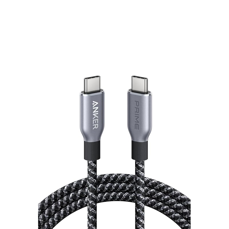 Anker Prime Heavy Duty Nylon USB-C & Cable 240W USB PD Compatible 2.0 iPhone 15 / Pro MacBook Pro/Air iPad 5 Galaxy S24 Pixel LG Correspondence 1.8m