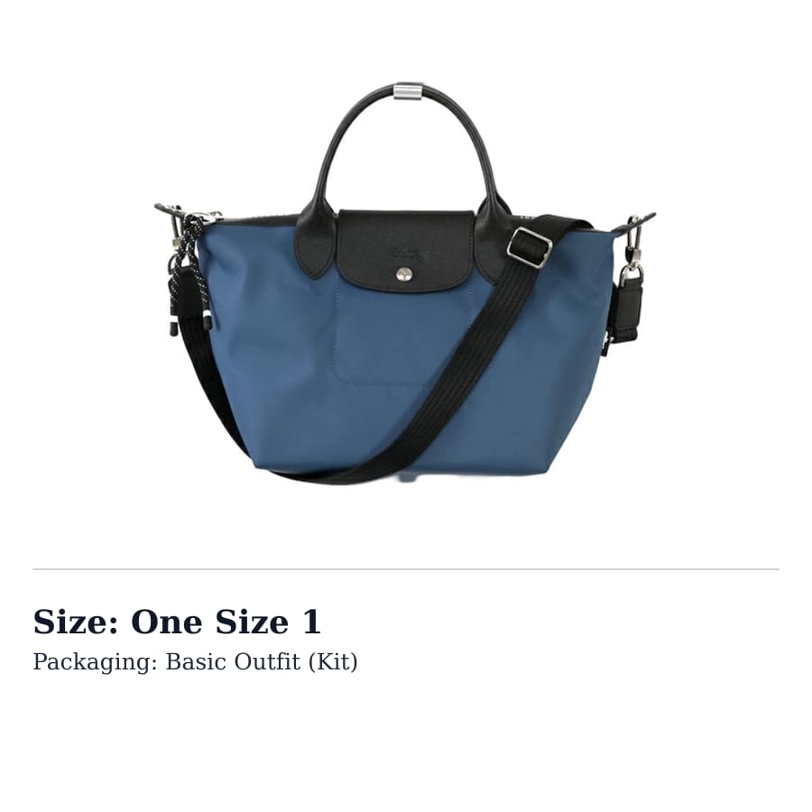 Longchamp Сумка-пельмень Le Pliage Energy из нейлонового холста, маленькая женская, чернильно-синяя 1512HSR806